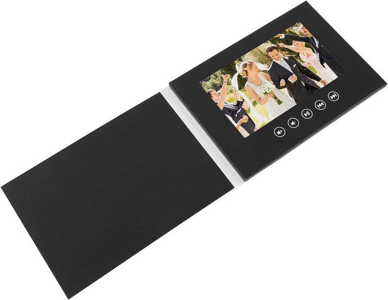 Customizable Electronic Video Greeting Card, LCD Color Screen, 128MB Memory, 8.3x5.9 Inch - HD 720P Playback, Blank Cover for Personal or Business, Ideal Wedding Anniversary or (7inch) - Image 3