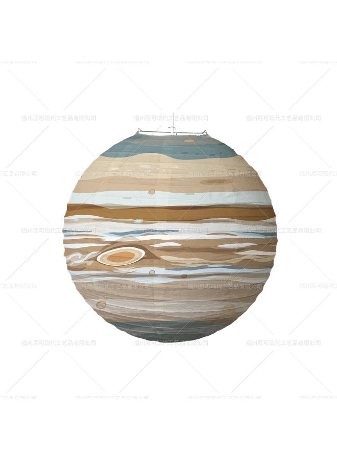 نيك فانوس ورق السماء المرصع بالنجوم - إكسسوارات زينة حفلات أعياد الميلاد لرياض الأطفال - فانوس كروي قابل للطي والتركيب الذاتي - Image 1