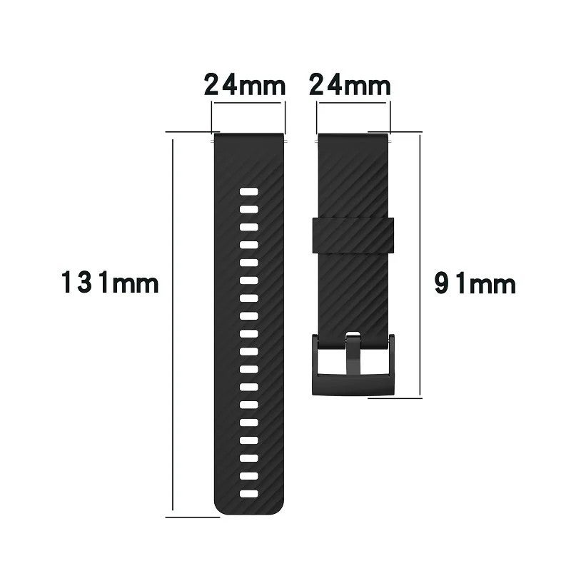 Bluejw 24mm Silicone Replacement Watch Band for Suunto 7 & Spartan Sport - Durable, Comfortable Strap - Image 4