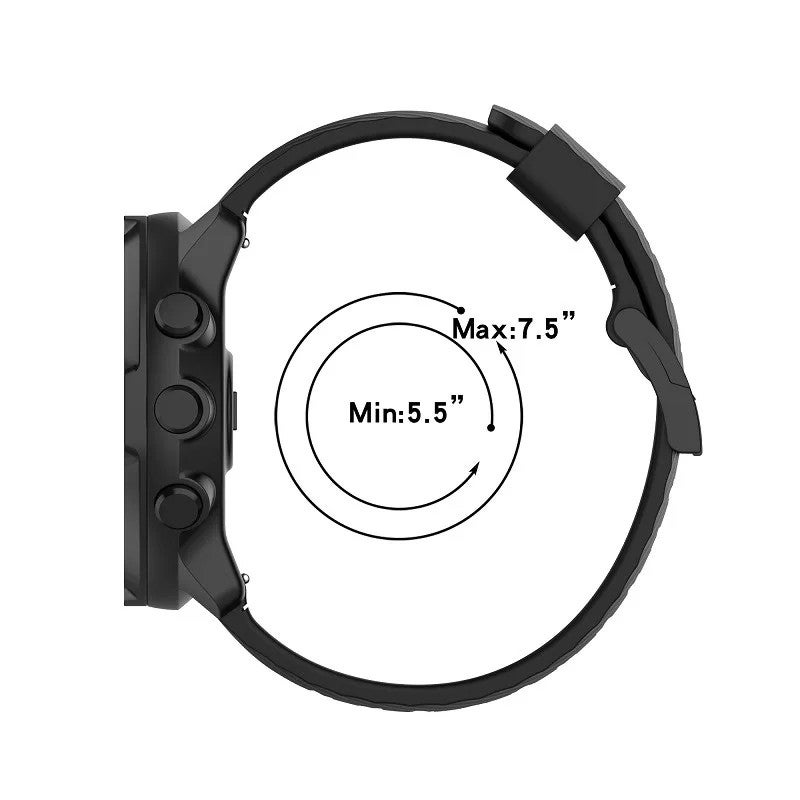 Bluejw 24mm Silicone Replacement Watch Band for Suunto 7 & Spartan Sport - Durable, Comfortable Strap - Image 5