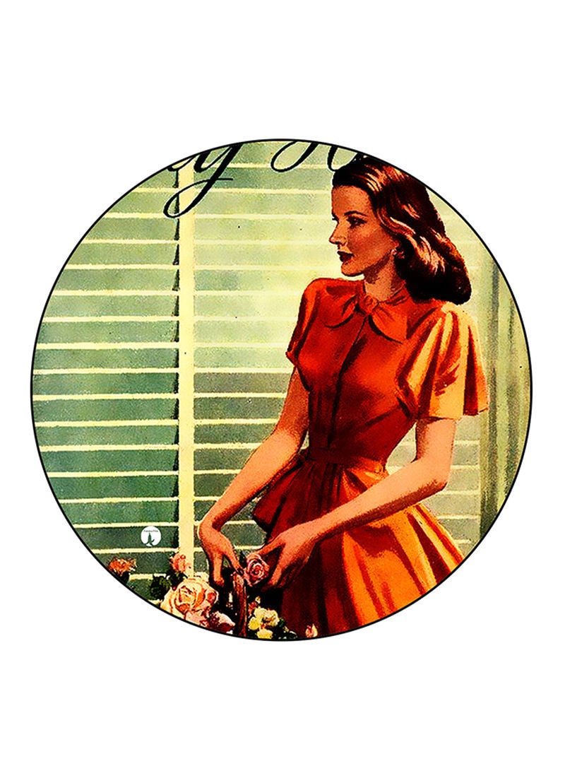 RKN Vintage Art Printed Mouse Pad  Multicolour