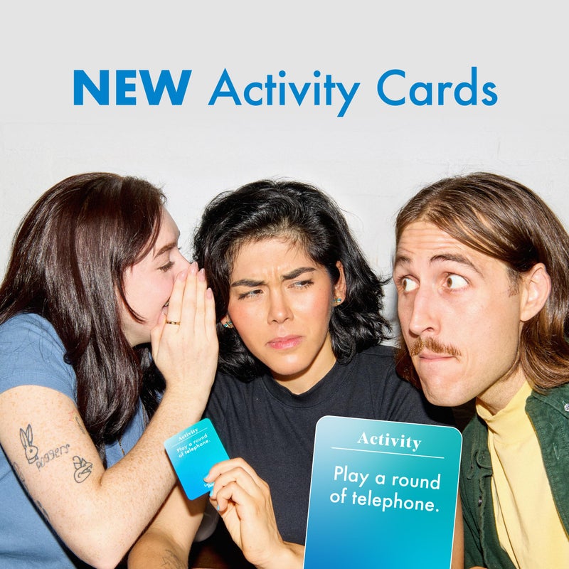 WHAT DO YOU MEME? Let's Get Deep: Friends Edition by Relatable, Fun Group Card Game, Easy Adult Game for Game Night, Fun for Friendsgiving Party Games, Includes 400 Question Cards, 3 Increasingly Personal Levels - Image 4