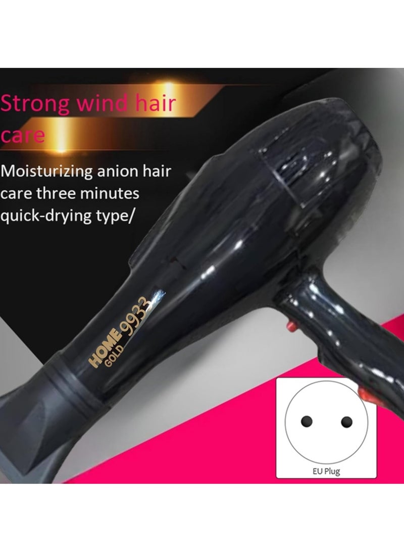 هوم جولد مجفف ومصفف الشعر الاحترافي من هوم جولد 3000 واط موديل 9933، أسود - Image 2
