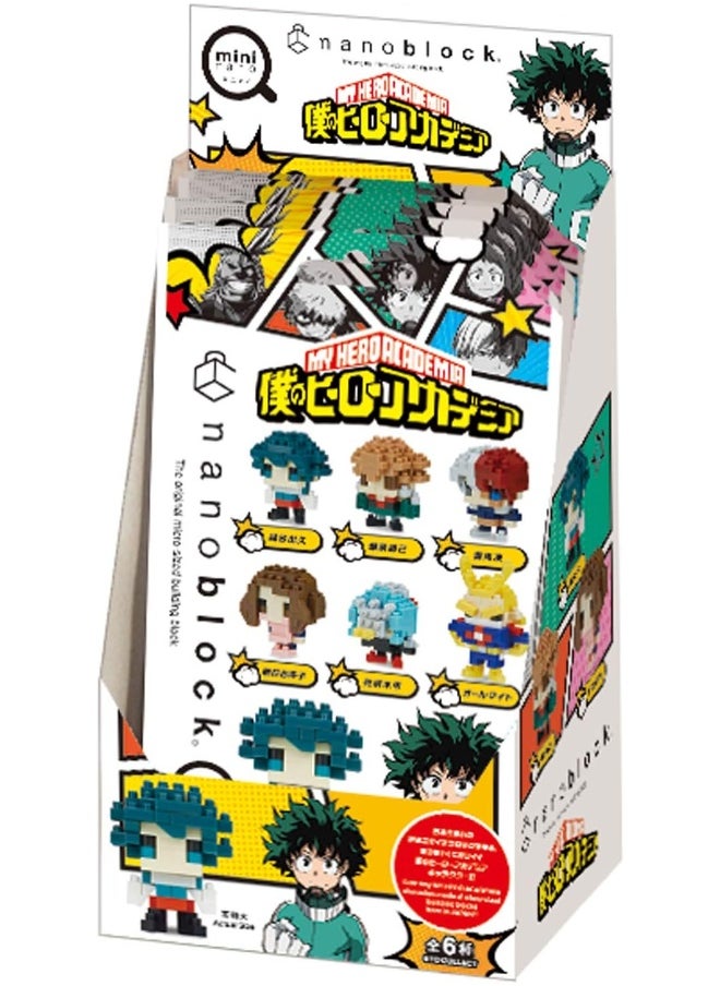 Nanoblock - My Hero Academia Vol. 1 (Box of 6 Blind Boxes), Nanoblock mininano Series