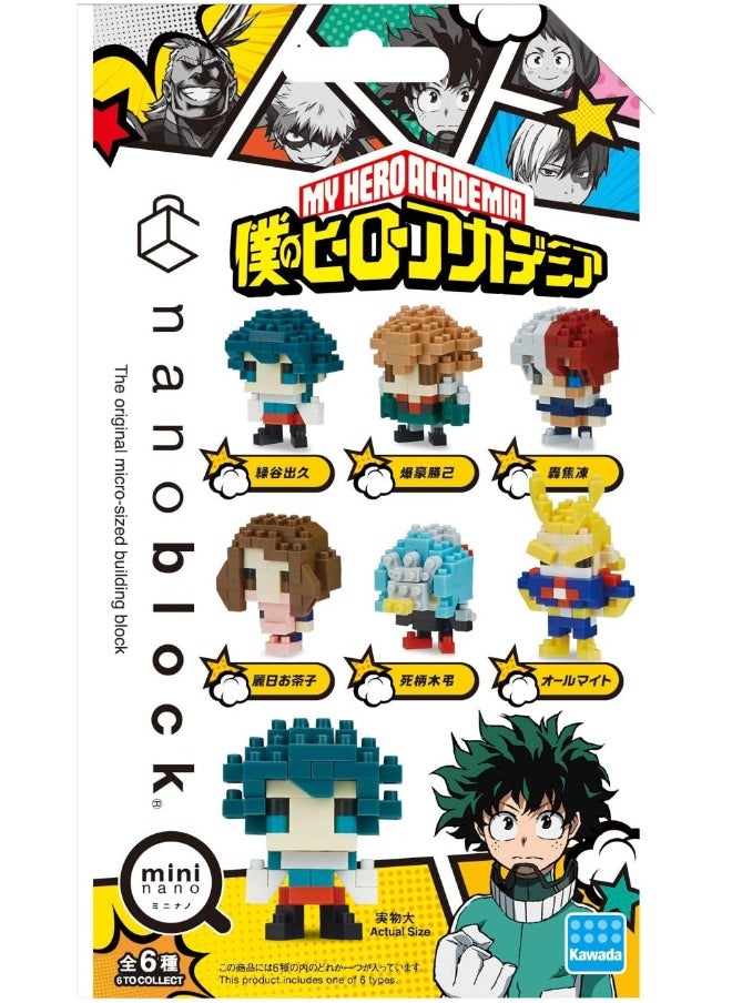 Nanoblock - My Hero Academia Vol. 1 (Box of 6 Blind Boxes), Nanoblock mininano Series