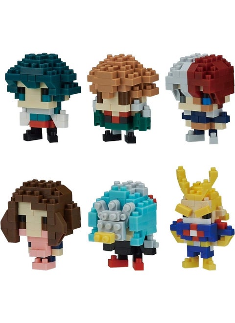 Nanoblock - My Hero Academia Vol. 1 (Box of 6 Blind Boxes), Nanoblock mininano Series