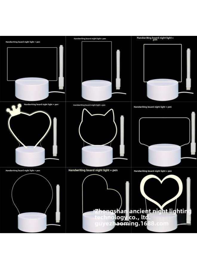 Swan Night Light Plug USB Bedside Lamp Creative Girl Cartoon 3D Table Lamp Bedroom LED Gift Lamp-Color:Christmas Tree-Dimensions:USB Charging Touch 7 Color (with Lithium Battery)  - Image 3