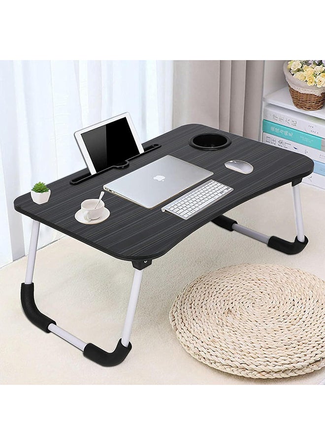 Home Pro - Home Pro Folding Laptop Table Portable Desk with Cup Holder, Foldable, Adjustable with for Work, Study, Entertainment, & Camping - Image 1