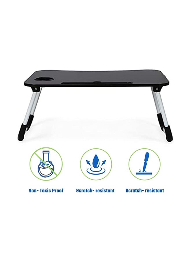 Home Pro - Home Pro Folding Laptop Table Portable Desk with Cup Holder, Foldable, Adjustable with for Work, Study, Entertainment, & Camping - Image 1