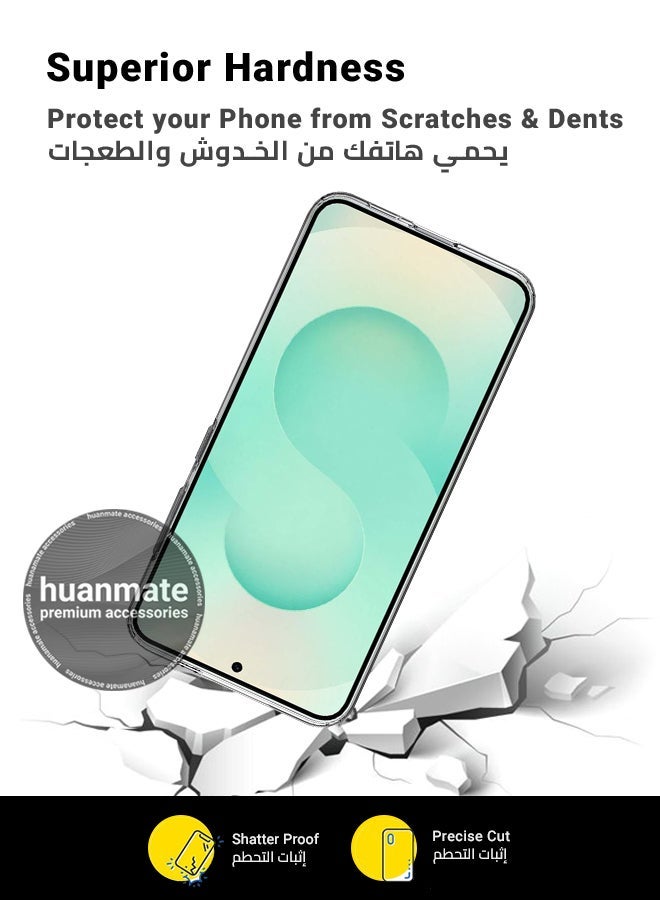 huanmate Samsung Galaxy S25 Plus Shock Proof Case Cover - Ultra Clear, Durable & Accurate Cut-outs - Scratch, Dust & Smudge Protection - Clear Silicon Back Cover for Samsung Galaxy S25 Plus - Image 4