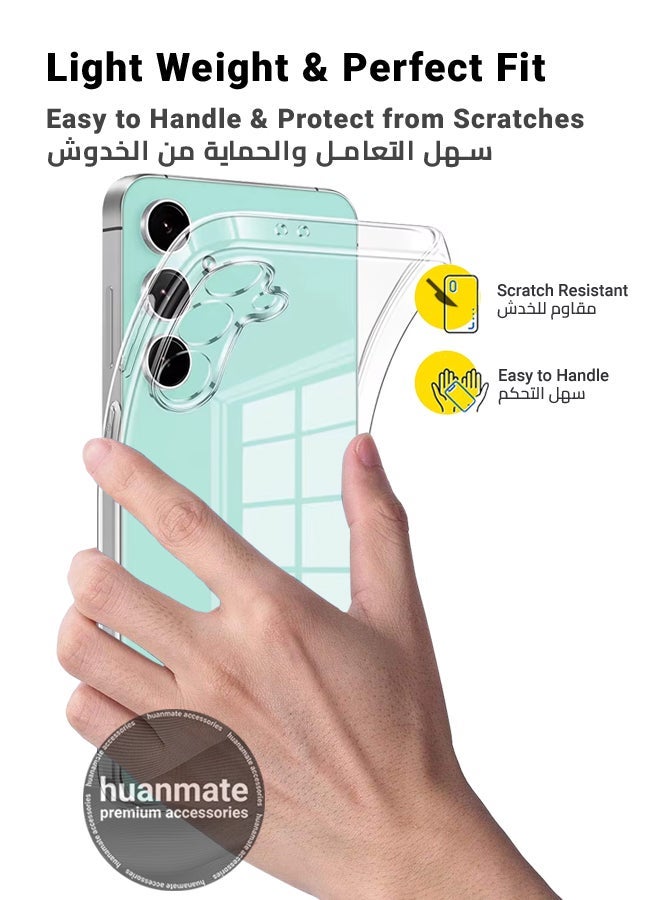 huanmate Samsung Galaxy S25 Plus Shock Proof Case Cover - Ultra Clear, Durable & Accurate Cut-outs - Scratch, Dust & Smudge Protection - Clear Silicon Back Cover for Samsung Galaxy S25 Plus - Image 3