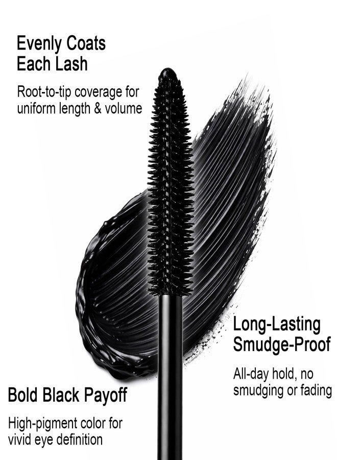 Jutqut Mascara for Older Women 60 Plus, Tubing Mascara for Sparse & Thinning Lashes, Volumizing & Lengthening Black Mascara, Smudge-Resistant, Long-Wear, Easy to Remove Eye Makeup - Image 4