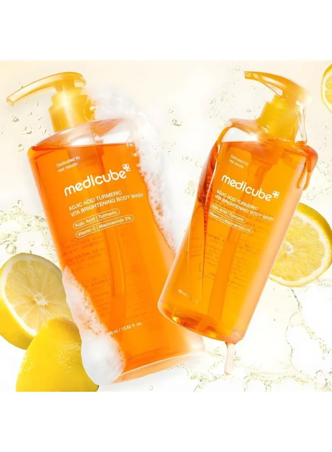 Medicube  Medicube-Kojic Acid Turmeric Vita Brightening Body Wash 400Ml for Women | Best Price UAE