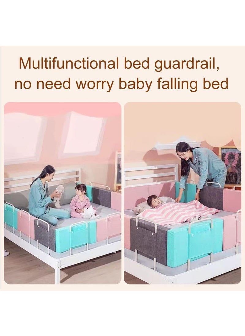 Bed Rail for Toddlers, 2PCS Upgrade Reinforced Bed Guard Rail for Kids, Free Combination Children Bed Rail Guard for Full-Size Mattress, Strong Iron Support, Not Falling, Pink - pzsku/Z6C0AC269B54B67ADA567Z/45/_/1729651947/c7177027-fe02-478a-a15b-1bd5ea8b5b8e