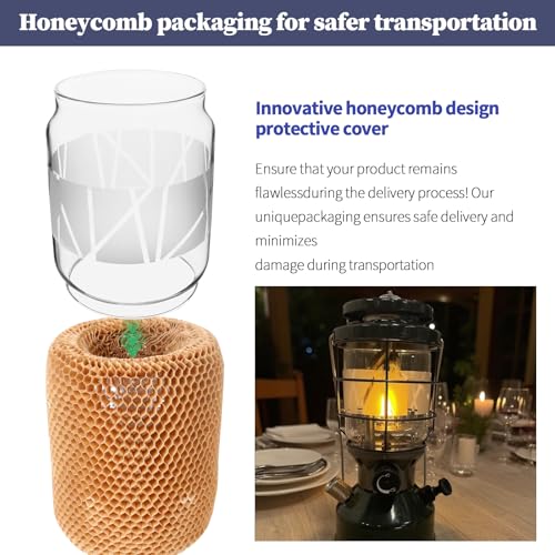 LVACODV Clear Lantern Globe Compatible with Coleman Northstar Lanterns 2000/2500 (pattern) - Image 3