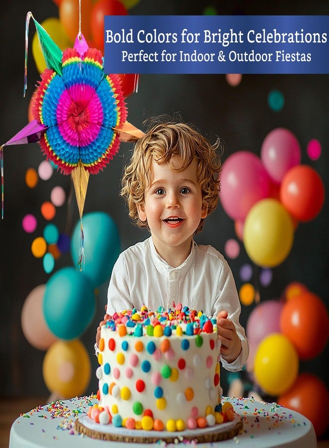 FIESTA WRAPS Mexican Piñata (Medium 26 inches) - Authentic Handmade Foldable Pinata for Birthday Party - Piñatas para Cumpleaños - Fiesta Piniata - Mexican Star Pinata - Cinco de Mayo Pinatas - Image 5