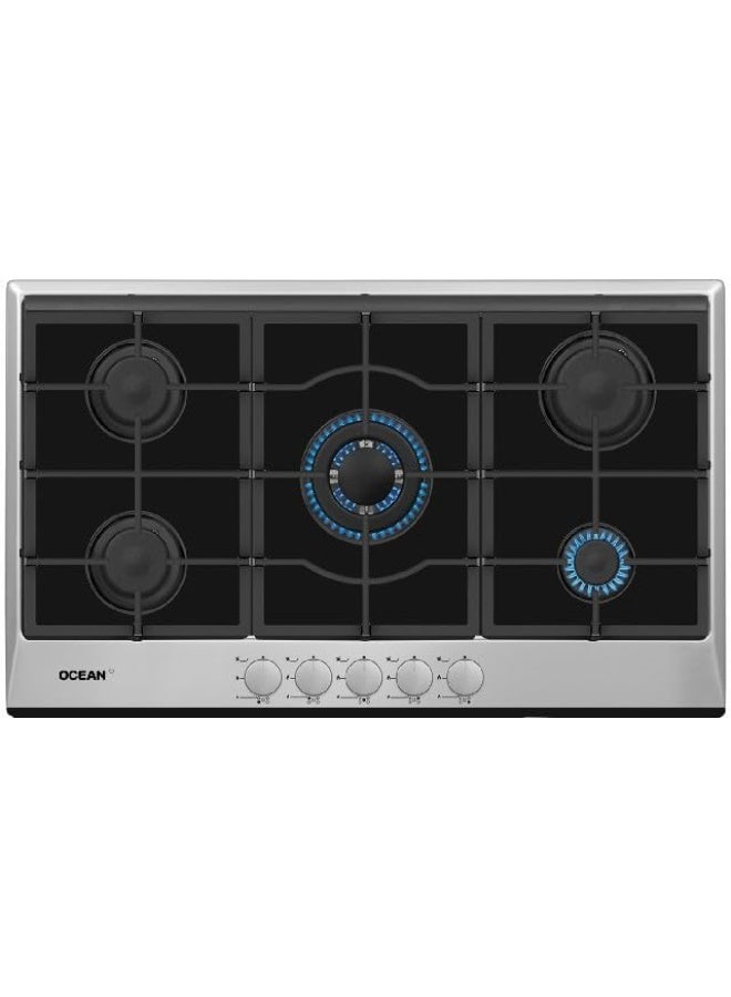 Ocean Gas Built-in 5 Burners 90 cm Stainless Steel OGGHF 95 NI PRO SV - Image 1