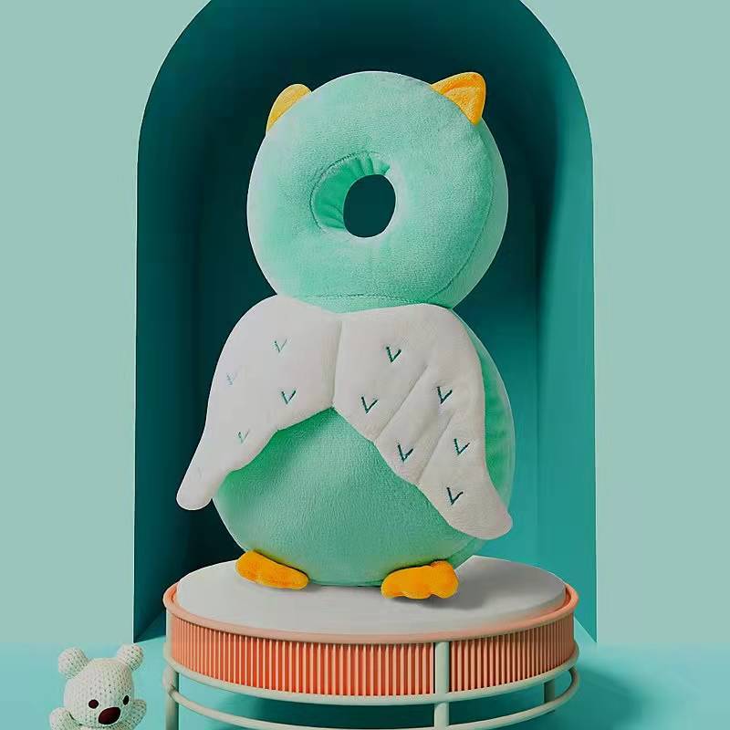 Baby Anti-Fall Pad Breathable Head Cushion Plush-owl 