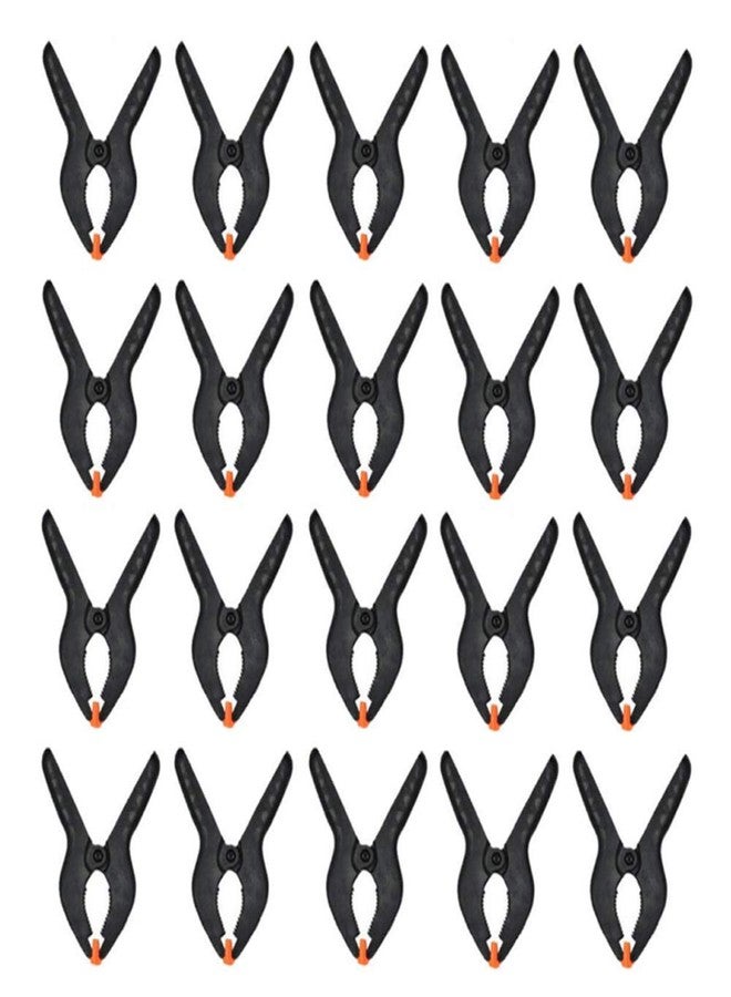 Teensery 20 Pcs Nylon Spring Clamps 2 Inch Woodworking Clamps Clips for Photography Studio and Home Improvement Projects - Image 1