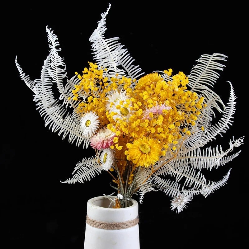 Bluejw Premium Mini Small Wedding Bridal Bouquet – Preserved Dried Flower Arrangement with Natural Dried Plants for Rustic Elegance - Image 4