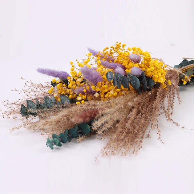 Bluejw Premium Mini Small Wedding Bridal Bouquet – Preserved Dried Flower Arrangement with Natural Dried Plants for Rustic Elegance - Image 2