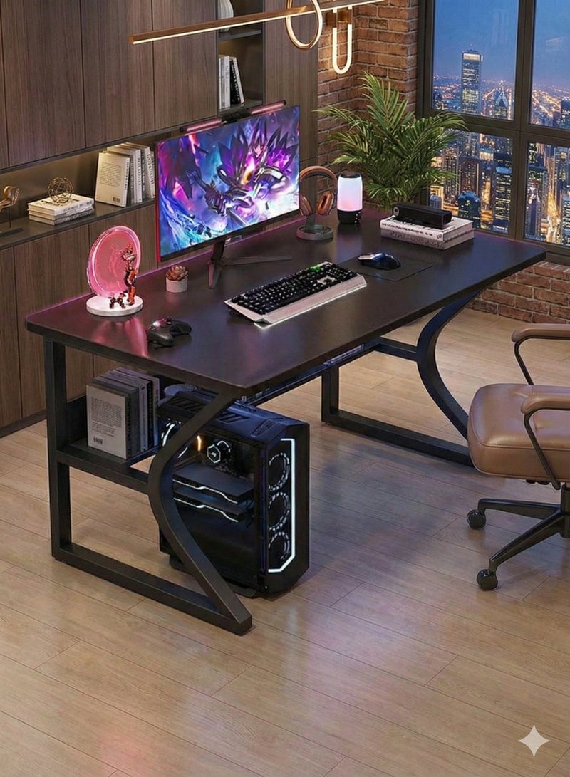 Gaming desk with modern design, computer desk, modern study desk, home office desk, computer desk for work, writing, study, bedroom, computer table and executive workstation EI-206 - Image 2