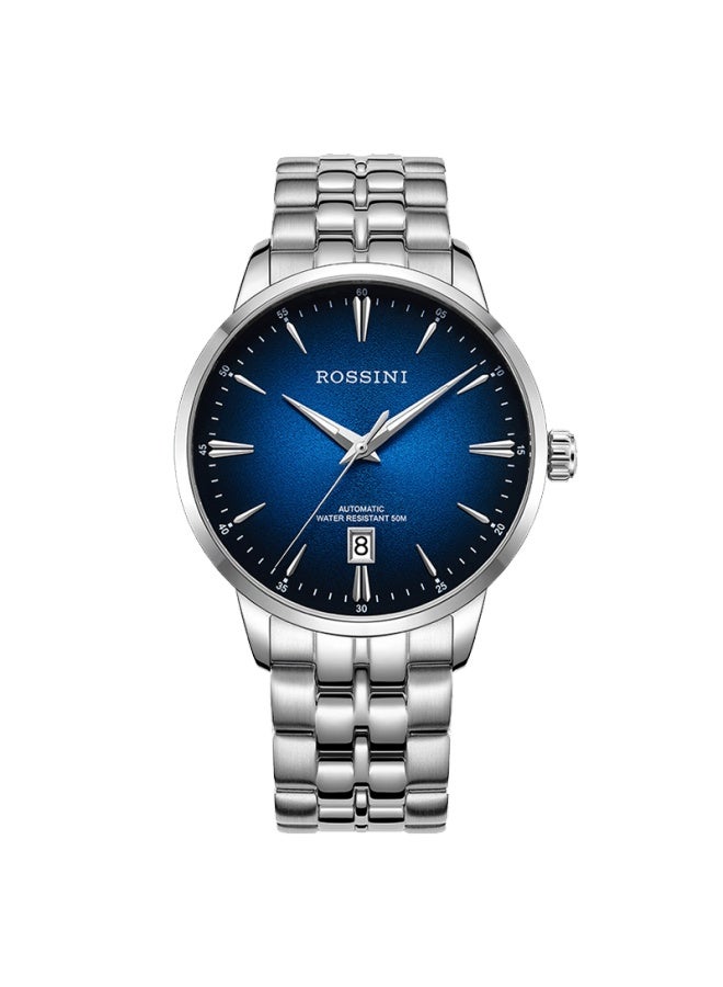 Rossini Men's Automatic Mechanical Watch Steel Band Calendar Men's Watch Birthday New Year Valentine's Day Boyfriend Gift - Image 3
