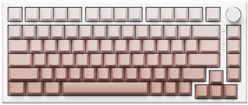 Hyekit VGN A75 Rapid Trigger Gaming Keyboard 75 Hall Effect Magnetic Switch Keyboard Adjustable Actuation Key Macro RGB Gasket HotSwap Gradient Side Printed Keycaps for WinMAC White
