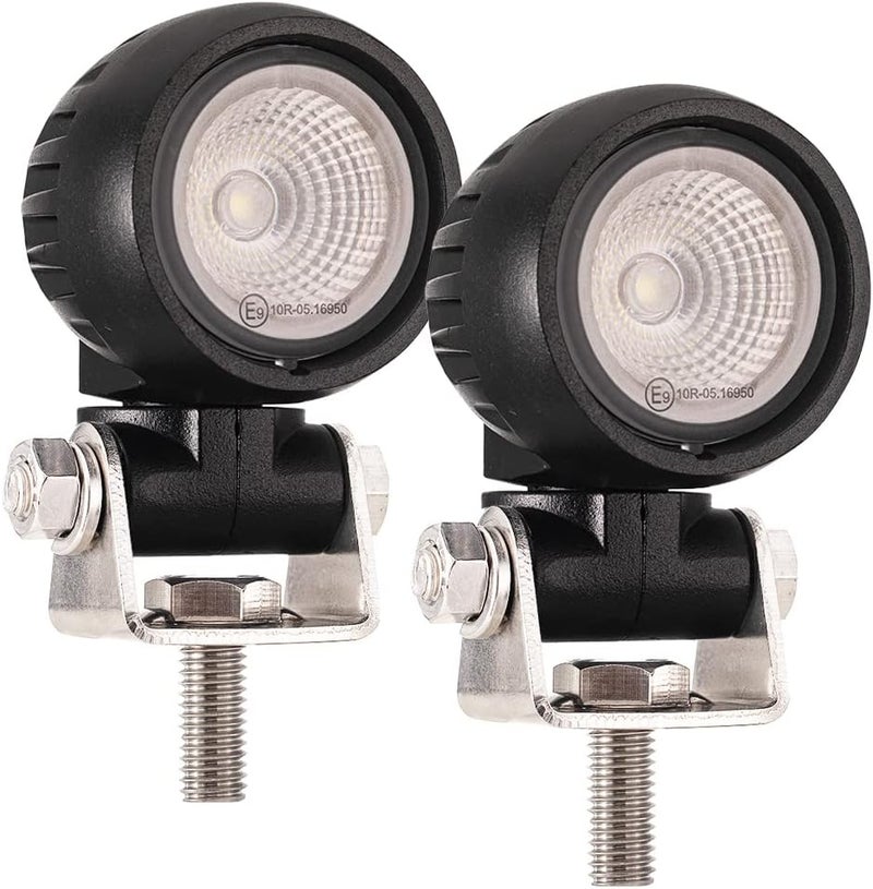 Raycharm أضواء ضباب LED دائرية 2" من رايشارم للطرق الوعرة للدراجات النارية - 6000K أبيض بارد شعاع واسع المدى، عبوة 2 - Image 1
