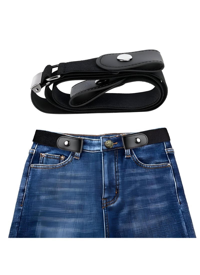 Generic Adjustable Belt - Versatile And Stylish, This Elastic Belt Features A Unique No-Buckle Design, Perfect For Jeans And Dresses For Both Men And Women, Available In Various Colors And Styles.  - Image 1