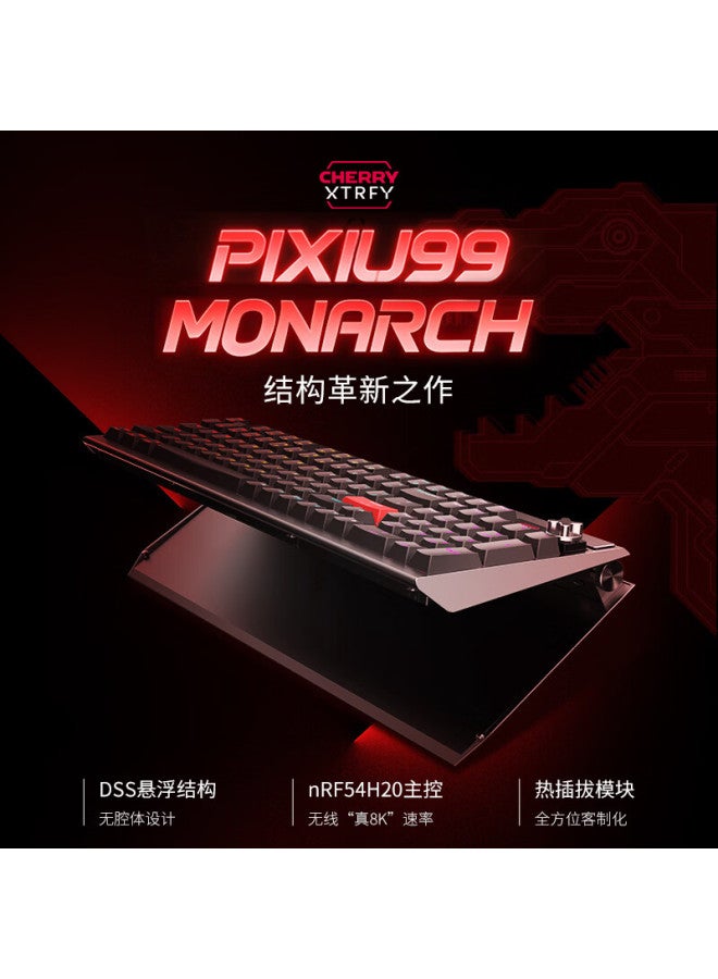 Cherry Pixiu99 Custom Mechanical Tri-mode Gaming Keyboard Wireless 8k Report Nordic Top Chip Dual Suspension Structure E-sports Bluetooth Wireless Keyboard Christmas Gift - Image 1