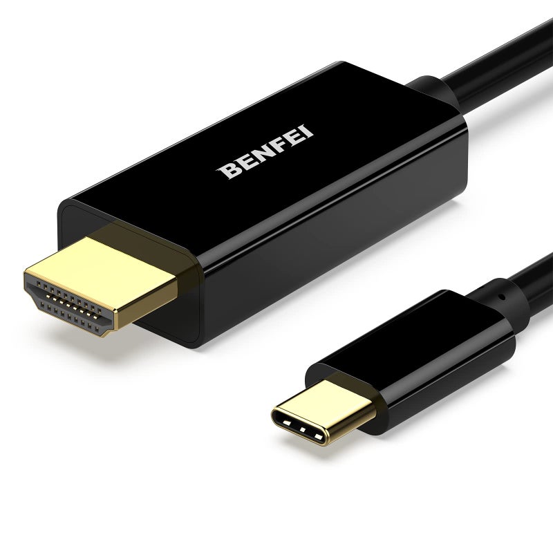 BENFEI USB C to HDMI 6ft Cable - Type-C to HDMI for MacBook, iPhone 15 Pro, Surface Book, Galaxy S23 - Image 1