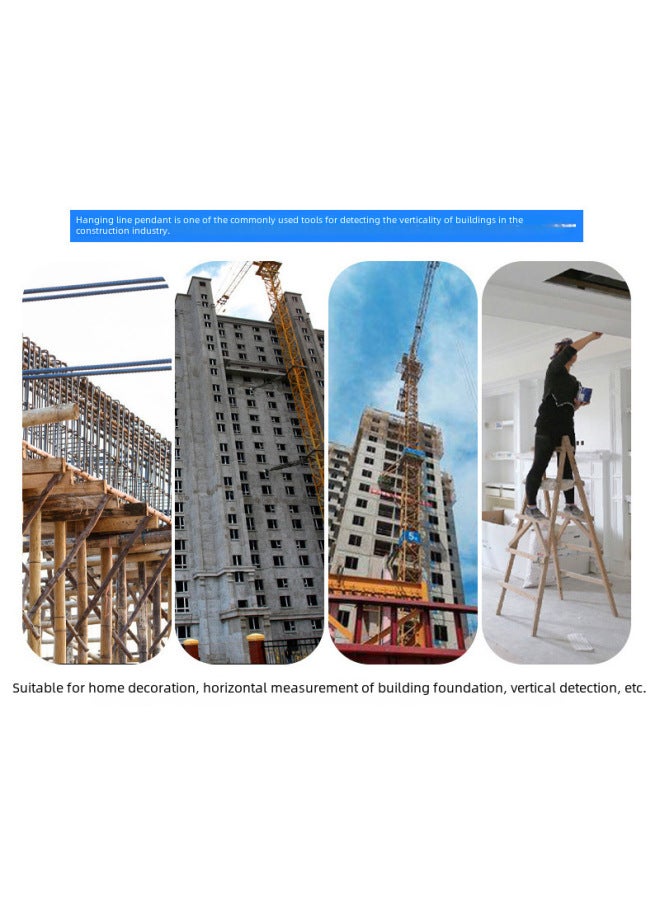 Solid Hanging Wire Hammer Building Tool Wire Hammer Hanging Wire Pendant Building Measurement Tool Painting Hanging Wire Lump-Model:1000 Bags Weight 700 Grams (10/box) - Image 4