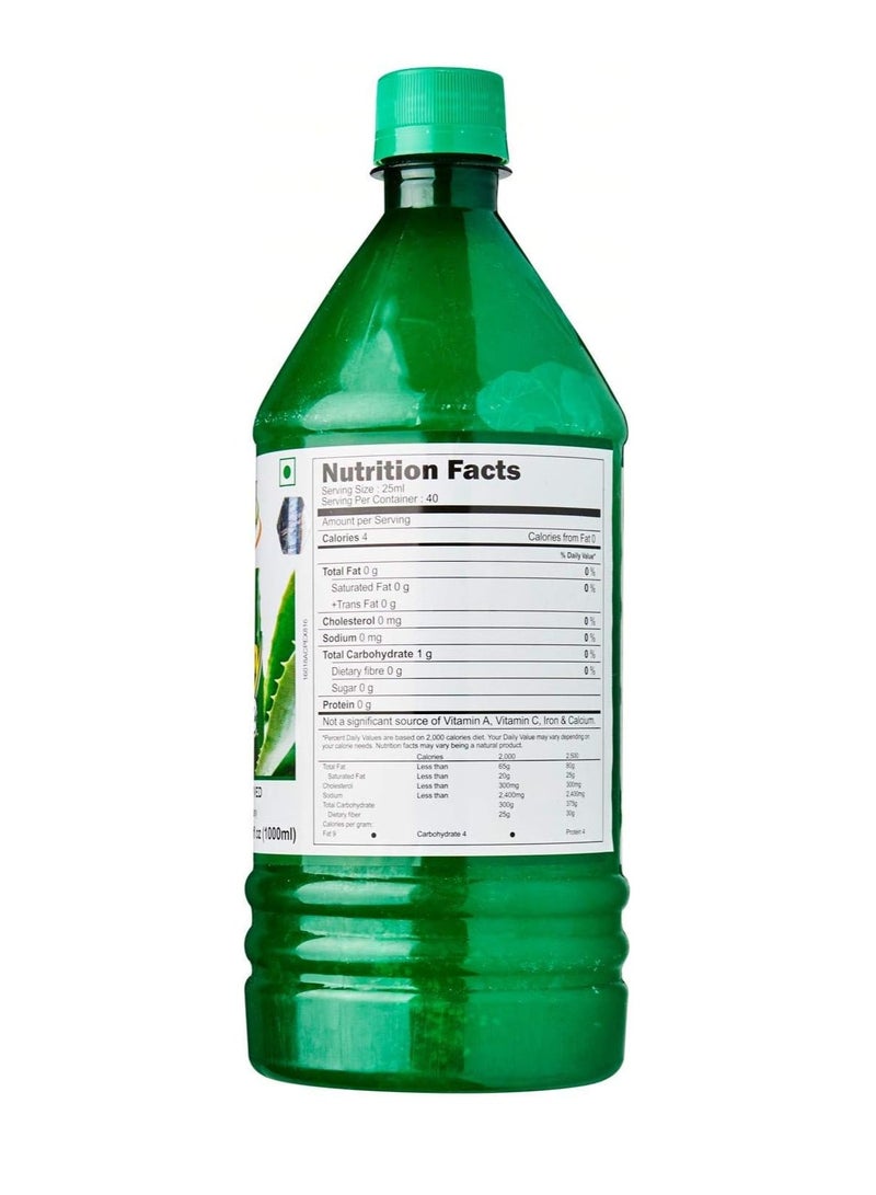 Patanjali Aloevera Juce Plain 1-Liter - Image 2