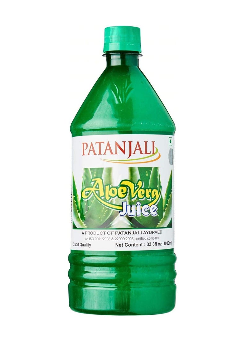 Patanjali Aloevera Juce Plain 1-Liter - Image 1