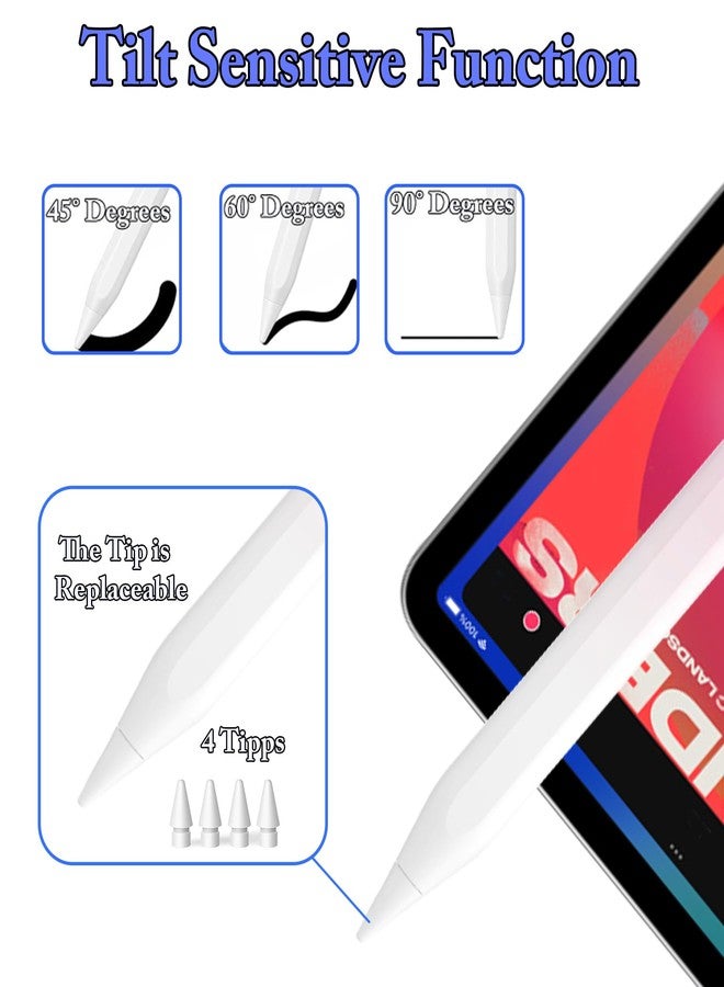 CMARS Stylus Pen for iPad(2018-2025), Pad Pencil 10th Generation with Palm Rejection, Active Digital Pencil Compatible with Apple iPad 6/7/8/9/10/A16, Pro 11"/12.9"/13"/M4, Mini 5/6, Air 3/4/5/M2/M3 - Pink - Image 4