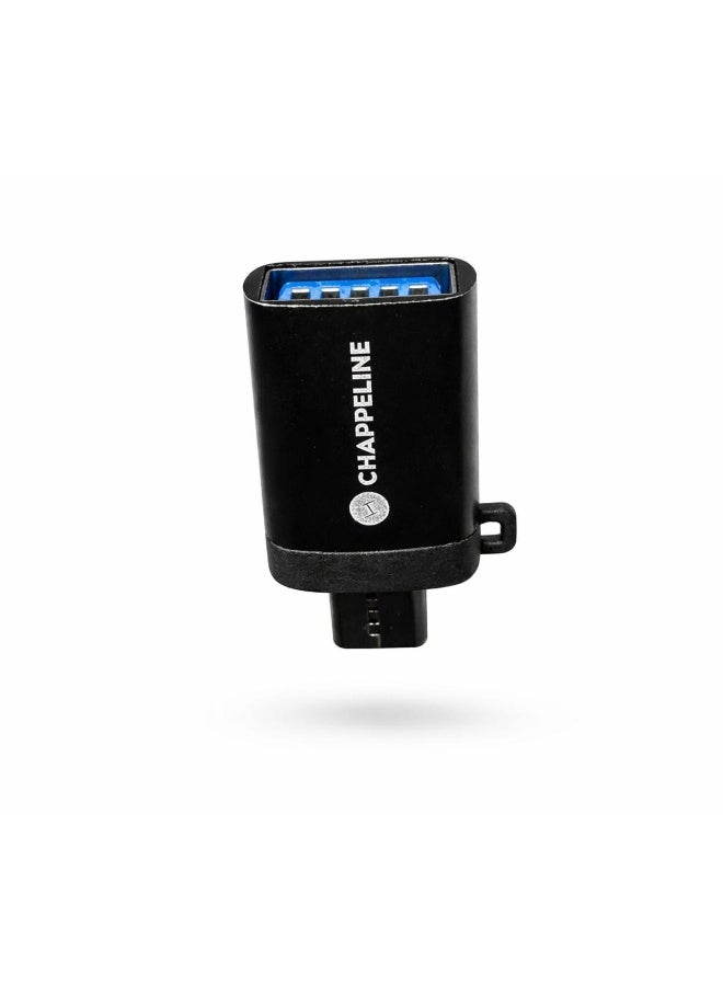 CHAPPELINE The Chappeline USB to Type-C adapter is a tool for converting a USB port to a Type-C port, allowing for high-speed data transfer and charging of Type-C-enabled devices. - Image 2