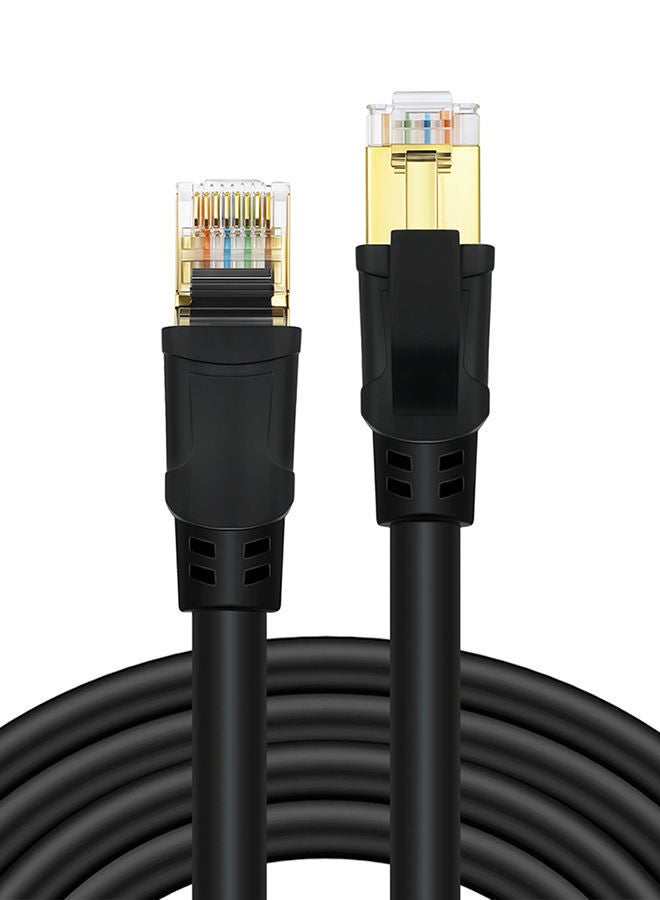 NIBEMINENT CAT8 Fast Transmission Stability Laptop Network Cable Black - Image 1