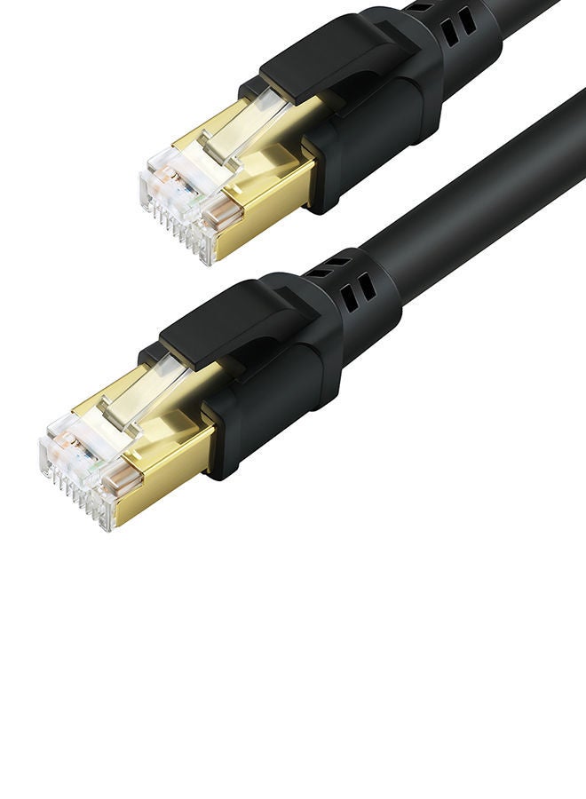 NIBEMINENT CAT8 Fast Transmission Stability Laptop Network Cable Black - Image 3