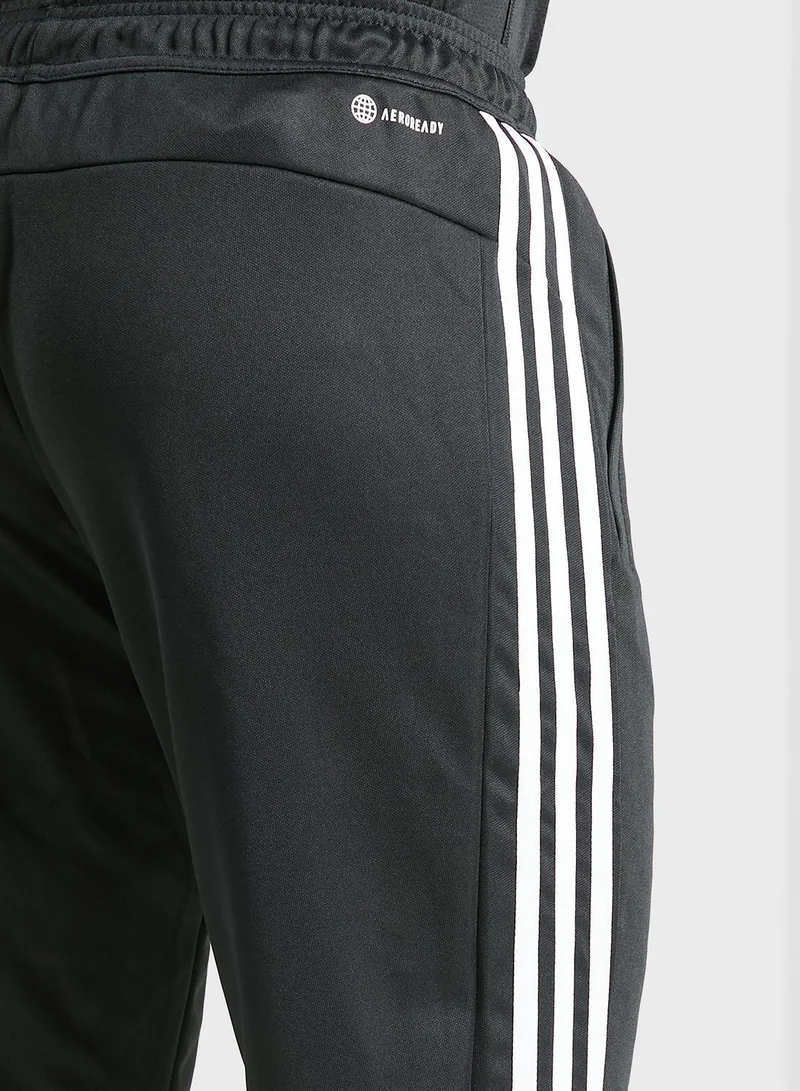 adidas بنطلون تدريب رجالي أسود بثلاث نقاط مقاس