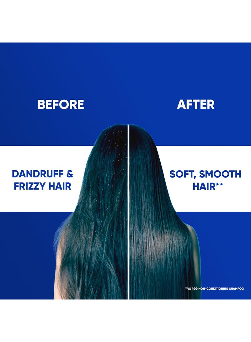 Head & Shoulders 2-in-1 Smooth and Silky Anti Dandruff Shampoo + Conditioner for Women & Men, With Almond Milk (180 ml)  - Image 5