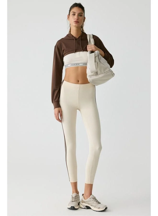 Urban Beat  LUSSI Women’s Long Sleeve Hooded Bitter Coffee Bustier. for Women | Best Price UAE