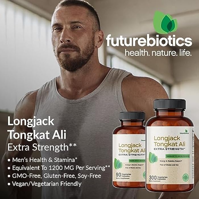 Futurebiotics فيتشر بايوتيكس لونغ جاك تونكات علي قوة إضافية لدعم الطاقة والقدرة على التحمل - غير معدّل وراثيًا، 90 كبسولة نباتية - Image 3
