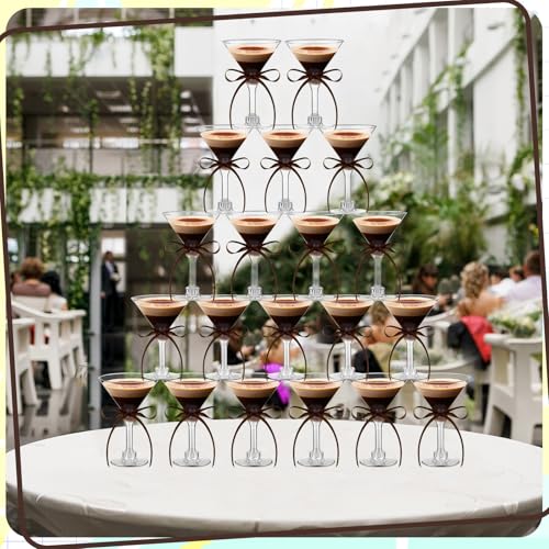 Rtteri 36 Pcs Espresso Martini Birthday Party Decor 5 oz Plastic a Tini Bit Older Party Supplies Cups with Ribbon Bachelorette Bridal Shower Decoration - Image 5
