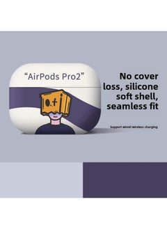 Strawberry Bear Family Airpods Protective Case Cartoon Cute Suitable For Apple 1/2/3 Generation Bluetooth Headset Soft Case-Color:Masked Man-purple-Model:Airpods3(4th Generation)