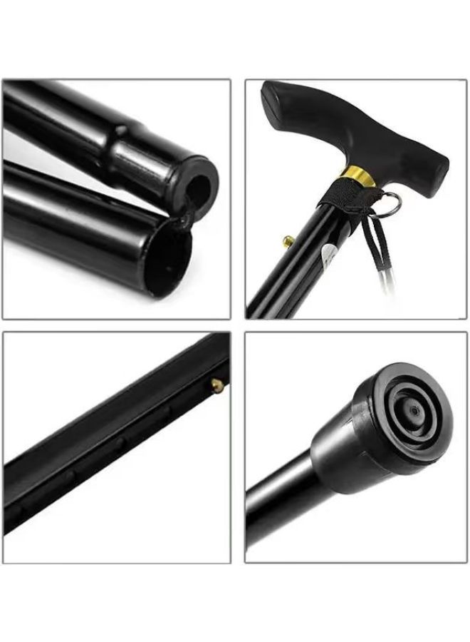 FervorFOX Aluminum Alloy Mountain Climbing Cane Telescopic Folding 6 Color Mountain Climbing Cane Non-slip Cane - Image 4