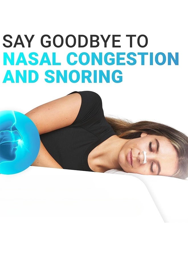 Breathing Nasal Strip Starter Kit (15 Count, White) - Boost Oxygen Intake, Reduce Snoring, Improve Sleep Quality - Sweat Resistant, Skin Safe Nasal Strips - Extra Strength Snoring Solution - Image 4