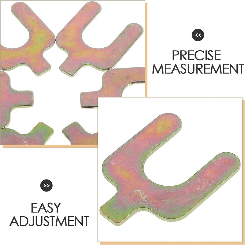 50pcs U-Shaped Wheel Alignment Shims 1.5mm Thick Steel Support Plates for Camber Angle and Toe Adjustment Auto Body Alignment Tool Kit for Vehicle Suspension Maintenance - Image 3