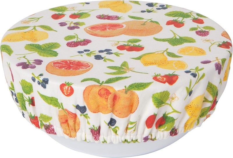 Now Designs Now Designs Fruit Salad Save It Reusable Cotton Bowl Covers 75 and 925 inch Set of 2 - Image 3