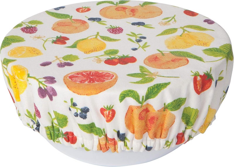 Now Designs Now Designs Fruit Salad Save It Reusable Cotton Bowl Covers 75 and 925 inch Set of 2 - Image 4